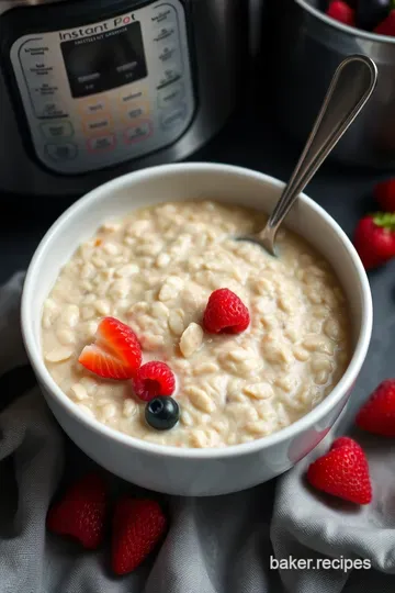 Creamy Instant Pot Steel Cut Oats Pot-in-Pot Delight presentation