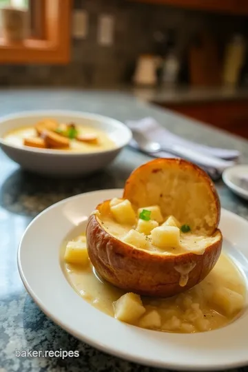 Creamy Rustic Baked Potato Soup - A Panera Classic at Home steps