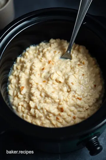Creamy Slow Cooker Steel Cut Oats presentation