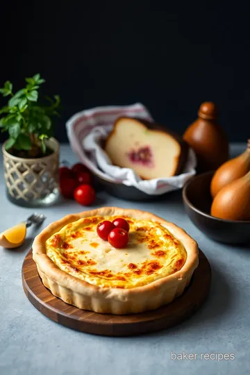 Crème Fraîche Quiche Lorraine presentation