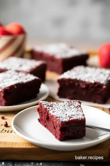 Crimson Velvet Delight Brownies steps