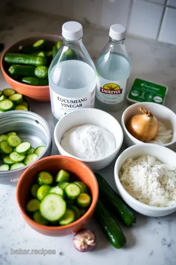 Crisp & Zesty Fridge Pickles: Quick and Easy Homemade Delights ingredients