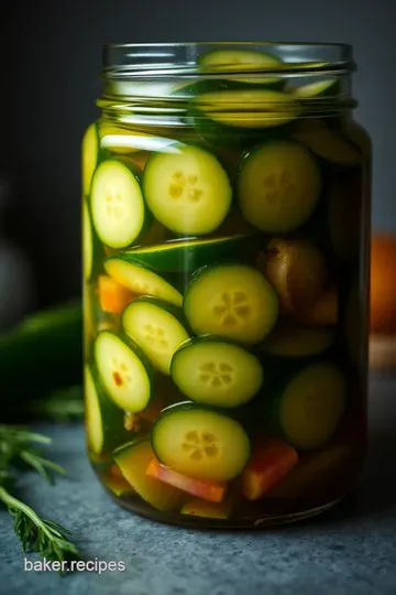 Crisp & Zesty Fridge Pickles: Quick and Easy Homemade Delights presentation