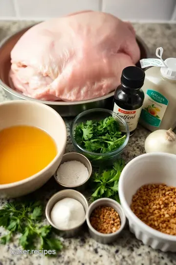 Crispy Air-Fried Turkey Breast with Herb Butter ingredients