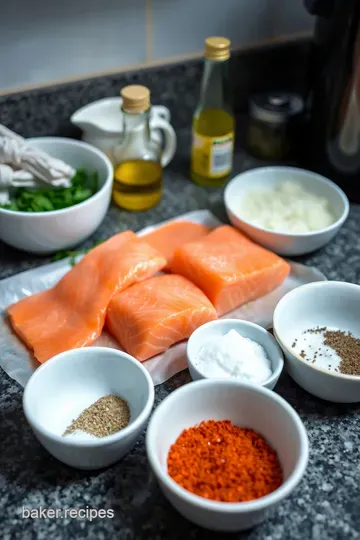 Crispy Air Fryer Salmon: Quick and Flavorful Delight ingredients