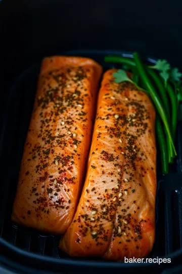 Crispy Air Fryer Salmon: Quick and Flavorful Delight presentation
