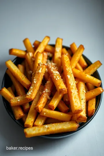 Crispy Baked Oven Fries with a Touch of Magic presentation