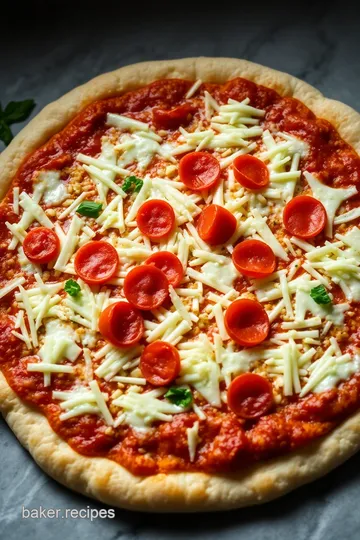 Crispy Cauliflower Pizza from Costco presentation