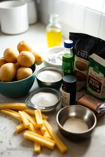 Crispy Oven-Baked Fries: The Healthier Way to Indulge ingredients
