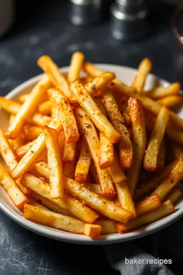 Crispy Oven-Baked Fries: The Healthier Way to Indulge presentation