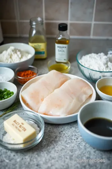 Crispy Pan Fried Cod with Lemon Herb Butter ingredients