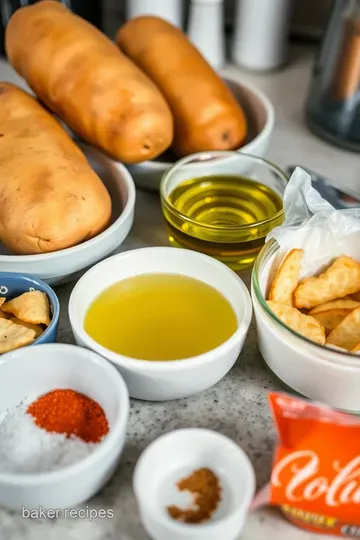 Crunchy Air Fryer Potato Chips ingredients