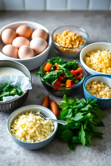 Crustless Quiche: Savory Easy Peasy Delight ingredients