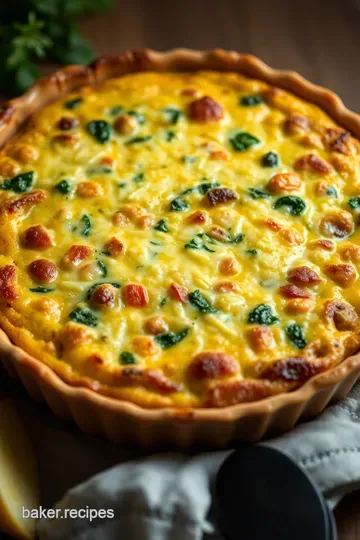 Crustless Quiche: Savory Easy Peasy Delight presentation