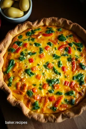 Crustless Veggie Quiche: A Delightful Slice of Simplicity presentation