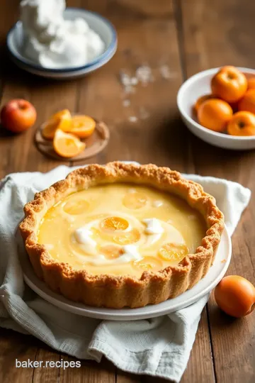 Decadent Apricot Buttermilk Pie steps