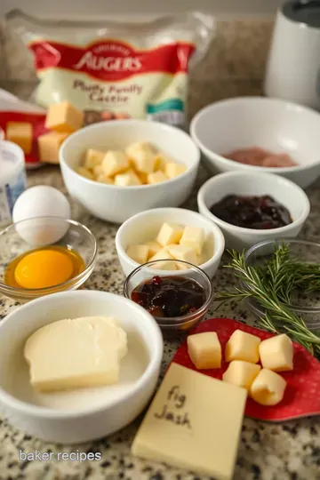 Decadent Brie Bites: Savory Cheese Pastries with a Sweet Twist ingredients
