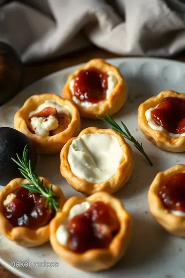 Decadent Brie Bites: Savory Cheese Pastries with a Sweet Twist presentation