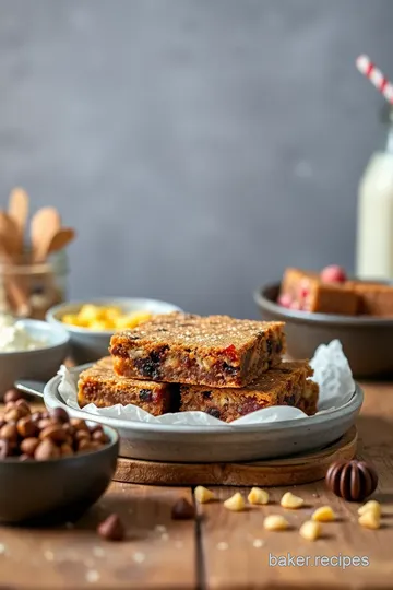 Decadent Candy Bar Blondies Delight ingredients