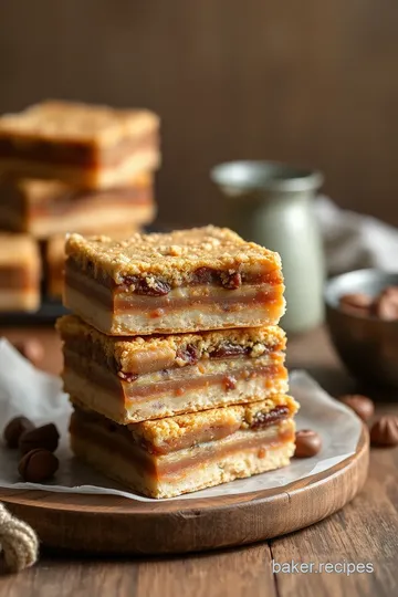 Decadent Caramel Snickers Layer Bars presentation