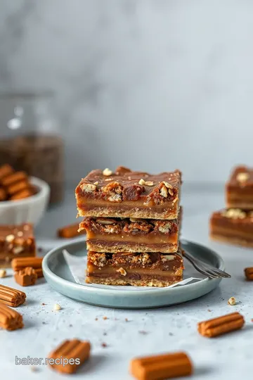 Decadent Caramel Snickers Layer Bars steps