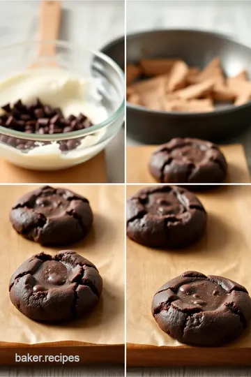 Decadent Chocolate Cake Mix Cookies steps