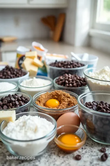 Decadent Chocolate Chip Cookies ingredients