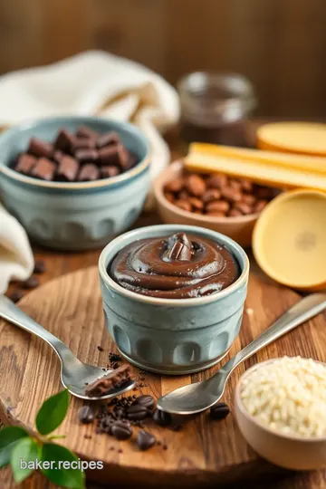 Decadent Chocolate Pudding ingredients