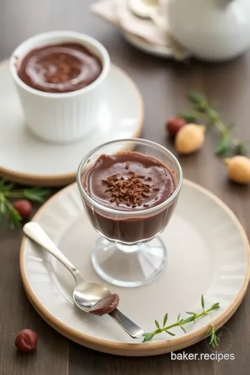 Decadent Chocolate Pudding presentation