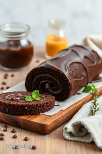 Decadent Chocolate Swiss Roll Cake ingredients