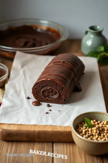 Decadent Chocolate Swiss Roll Cake steps