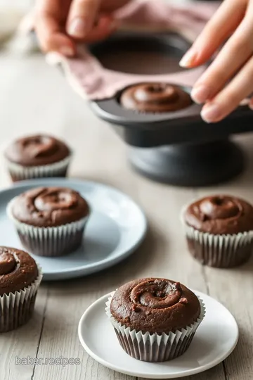 Decadent Fudge Brownie Cupcakes steps