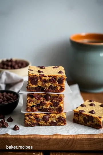 Decadent Light Chocolate Chip Bars steps