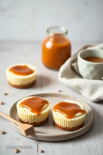 Decadent Mini Cheesecakes with Caramel Drizzle ingredients