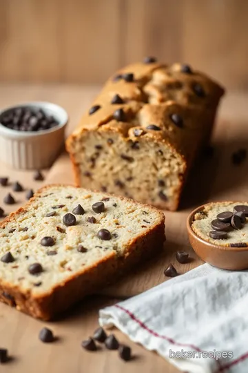 Decadent Peanut Butter Chocolate Chip Bread presentation