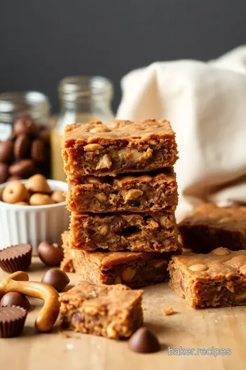 Decadent Peanut Butter Cup Pretzel Bars ingredients