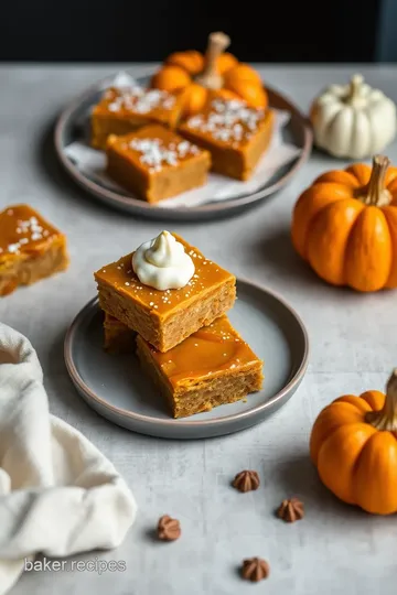 Decadent Pumpkin Salted Caramel Delights presentation