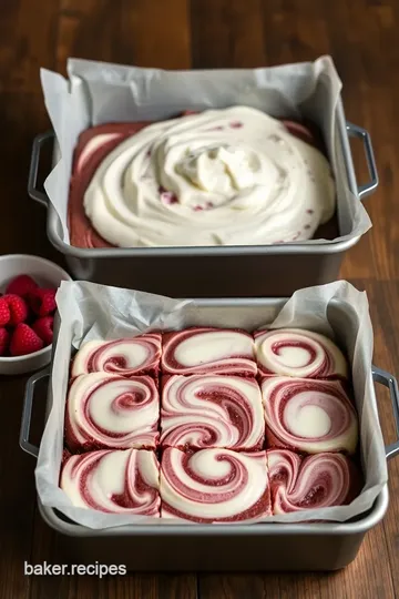 Decadent Raspberry Cheesecake Brownies steps