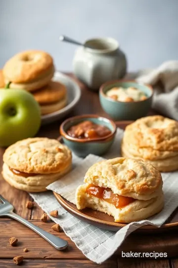 Delicious Apple Pie Biscuits presentation