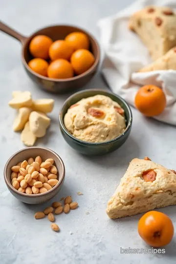 Delicious Apricot Ginger Scones ingredients