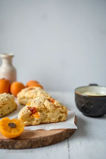 Delicious Apricot Ginger Scones presentation