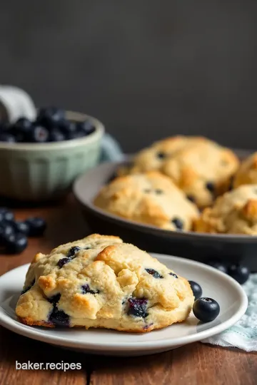 Delicious Blueberry Scones presentation