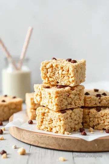 Delicious Cake Batter Rice Krispie Treats presentation