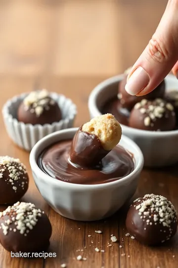 Delicious Cookie Dough Truffle Pops presentation