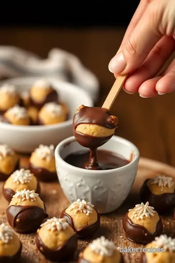 Delicious Cookie Dough Truffle Pops steps