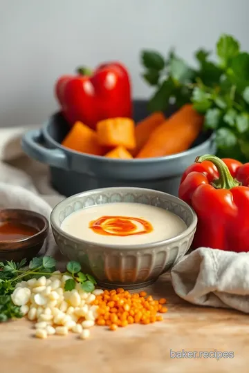 Roasted Creamy Red Pepper Soup ingredients