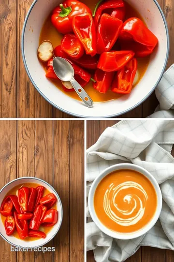 Roasted Creamy Red Pepper Soup steps