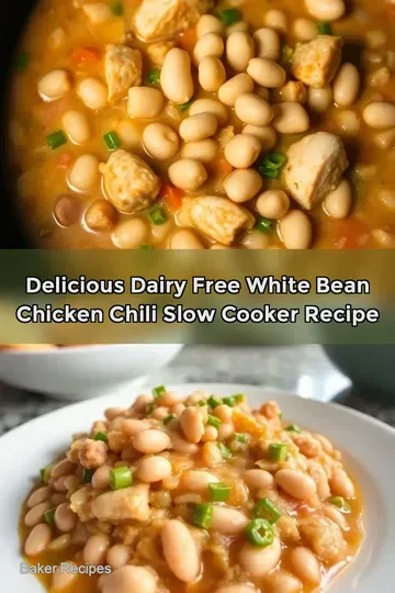 Delicious Dairy Free White Bean Chicken Chili Slow Cooker Recipe