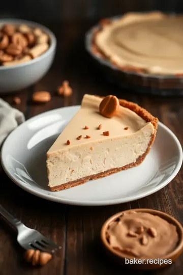 Delicious Frozen Peanut Butter Pie presentation