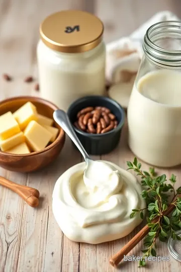 Delicious Homemade Pastry Cream ingredients